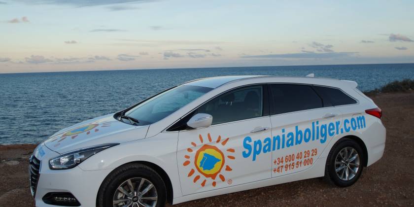 Spaniaboliger har fått reklam för på den nya bilen til bolaget