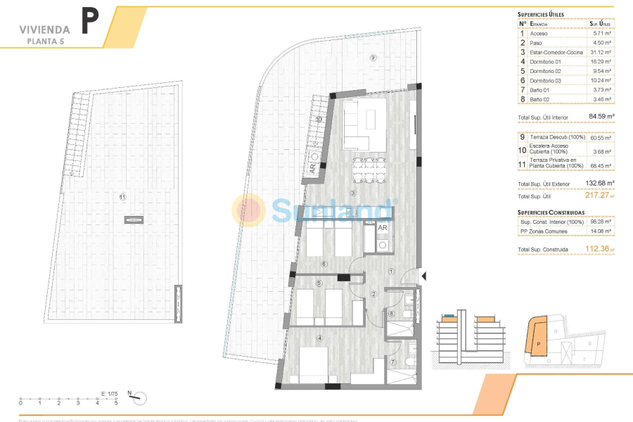 Ny bygg - Takvåning - Torrevieja - Centro