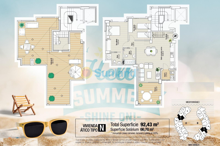 Ny bygg - Toppleilighet - La Manga del Mar Menor - La Manga