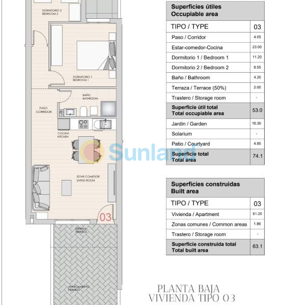 New Build - Ground Floor Bungalow - Hondón de las Nieves - La Canalosa