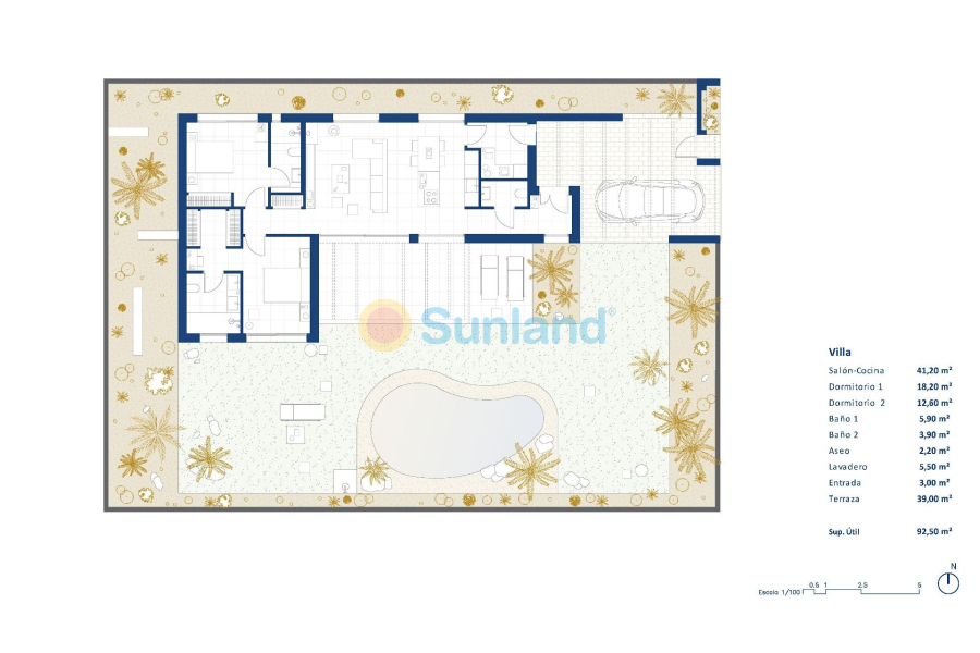 New Build - Villa - BAÑOS Y MENDIGO - Altaona golf and country village