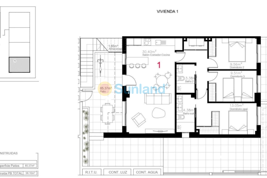 New Build - Ground Floor Bungalow - Pilar de la Horadada - pueblo