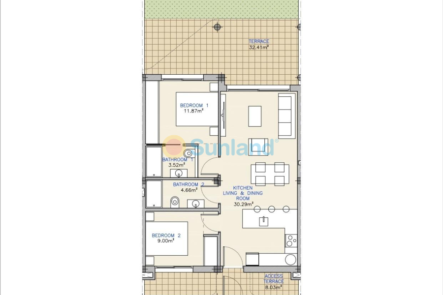 Nueva construcción  - Apartamento - Los Alcázares - Serena Golf