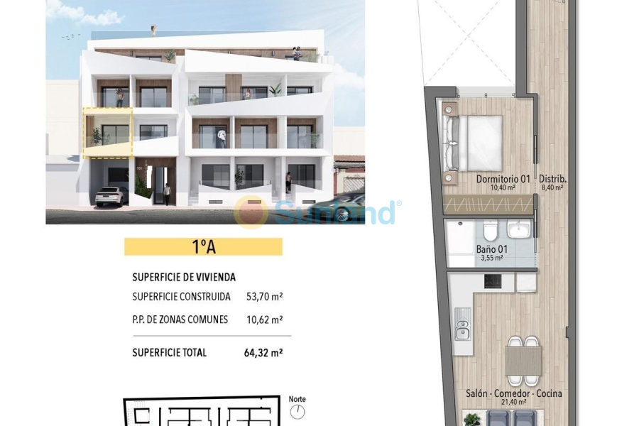 New Build - Apartment - Torrevieja - Playa del Cura