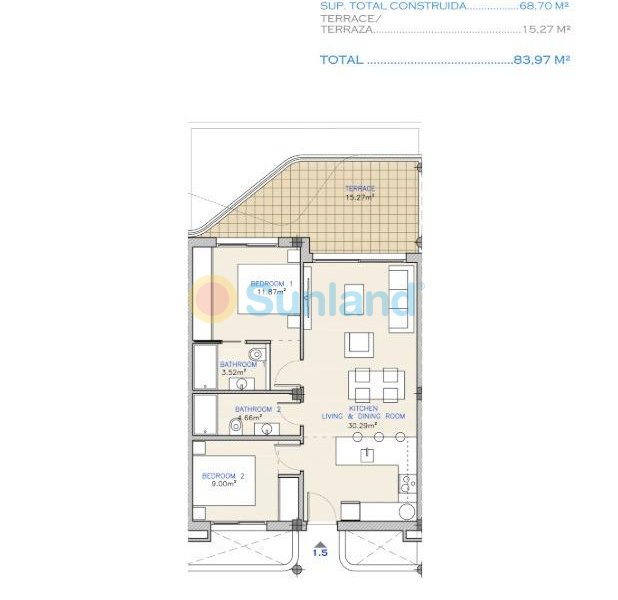 New Build - Apartment - Los Alcázares - Serena Golf