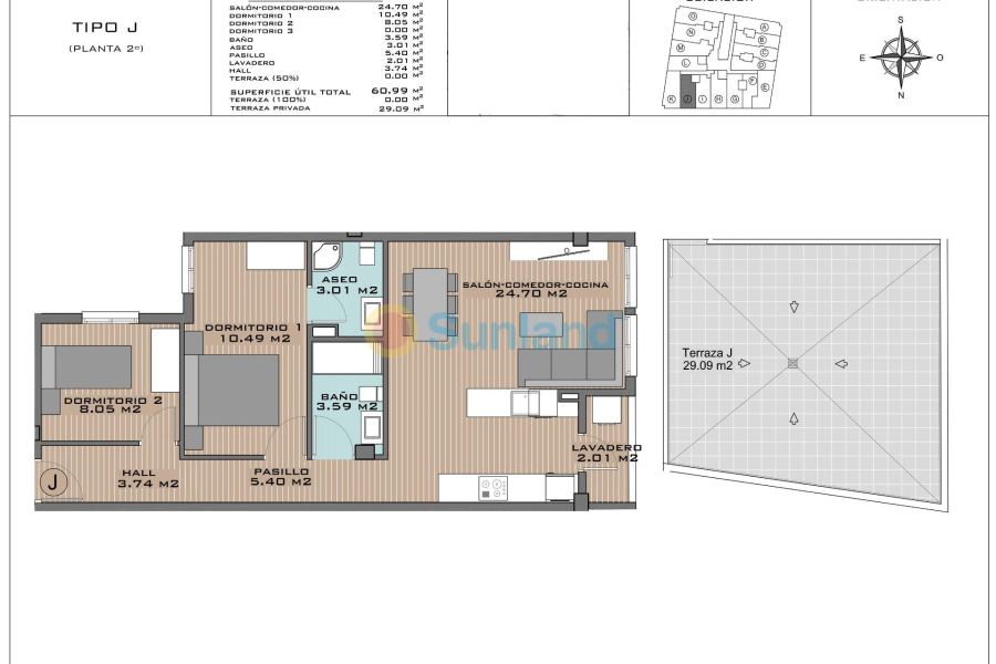 New Build - Penthouse - Algorfa - Pueblo