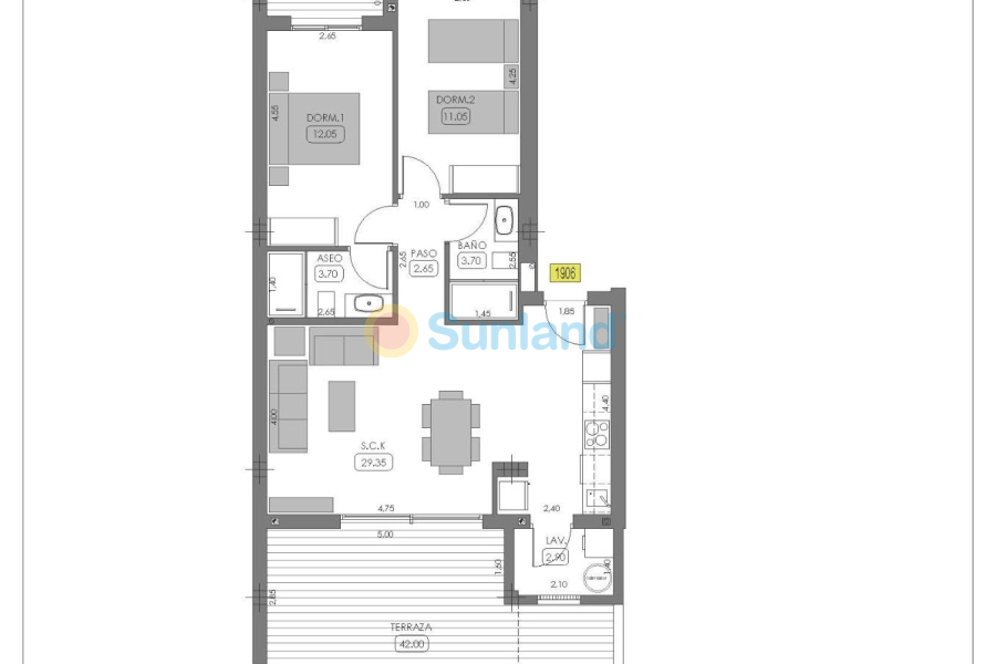 Ny bygg - Ground Floor Bungalow - Algorfa - La finca golf