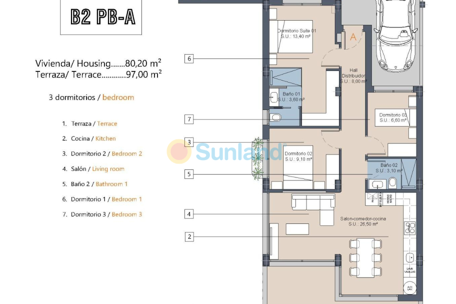 New Build - Apartment - Los Alcázares - Serena Golf