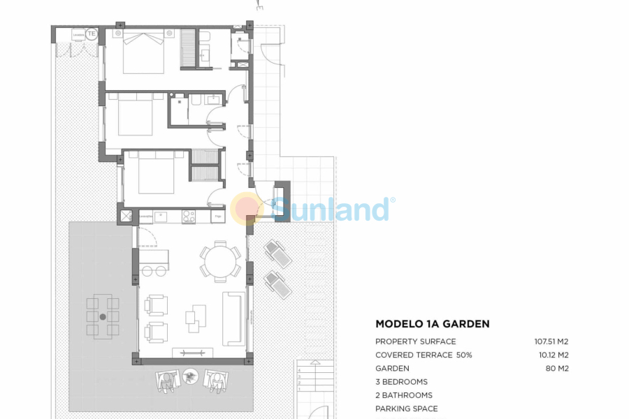 Ny bygg - Ground floor apartment - Los Alcázares - Parque Diana
