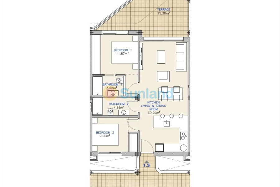 Nueva construcción  - Apartamento - Los Alcázares - Serena Golf