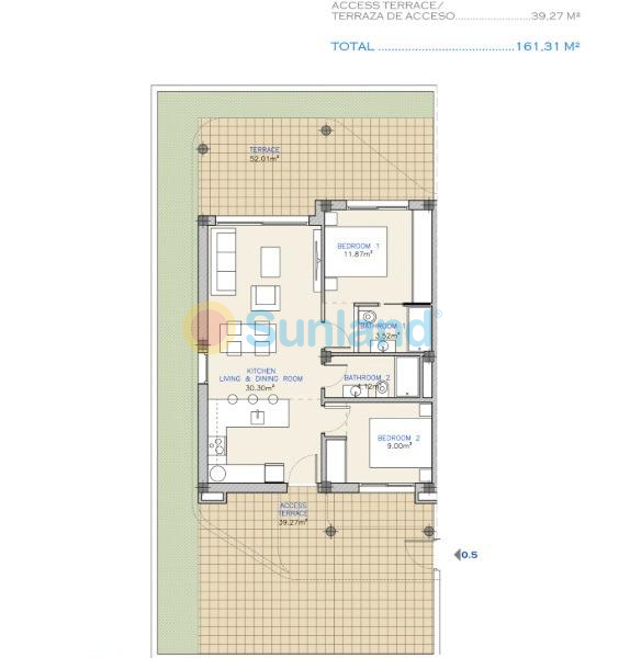Ny bygg - Ground floor apartment - Los Alcázares - Serena Golf
