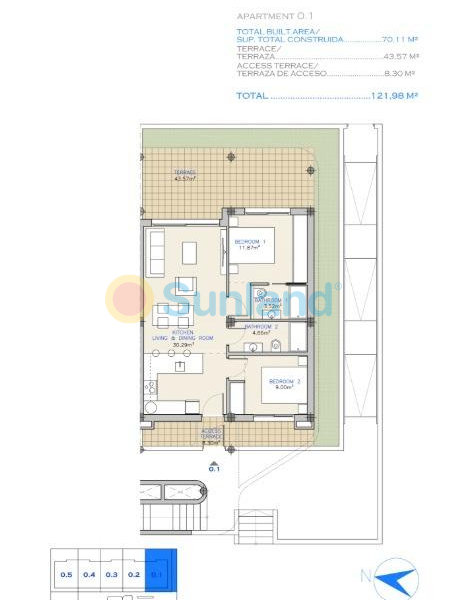 Ny bygg - Ground floor apartment - Los Alcázares - Serena Golf