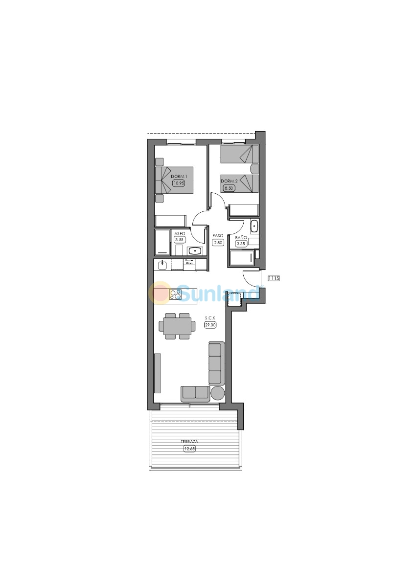 Ny bygg - Lägenhet - Algorfa