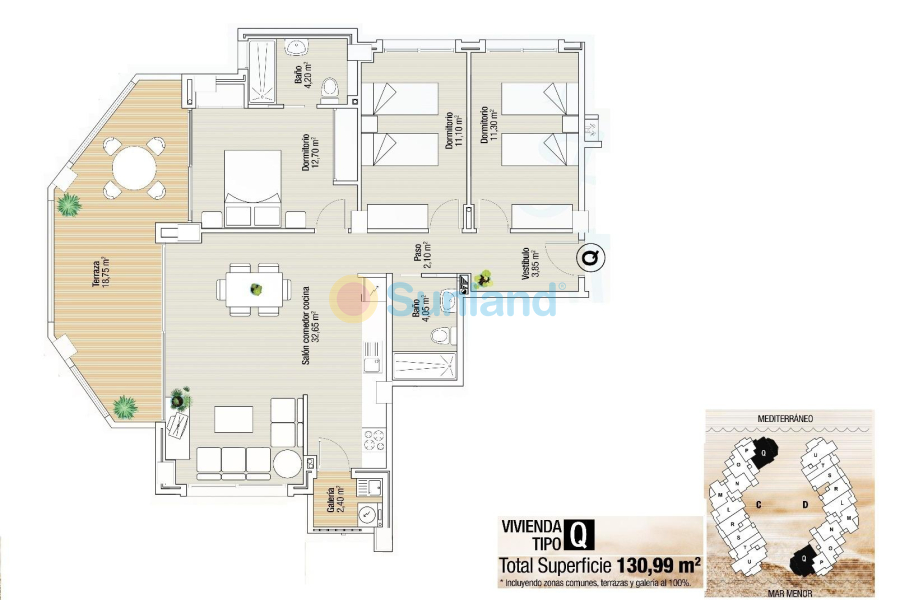 Nueva construcción  - Apartamento - La Manga del Mar Menor - La Manga