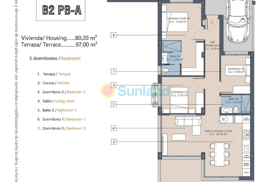 Новостройка - Bungalow - Los Alcázares - Serena Golf