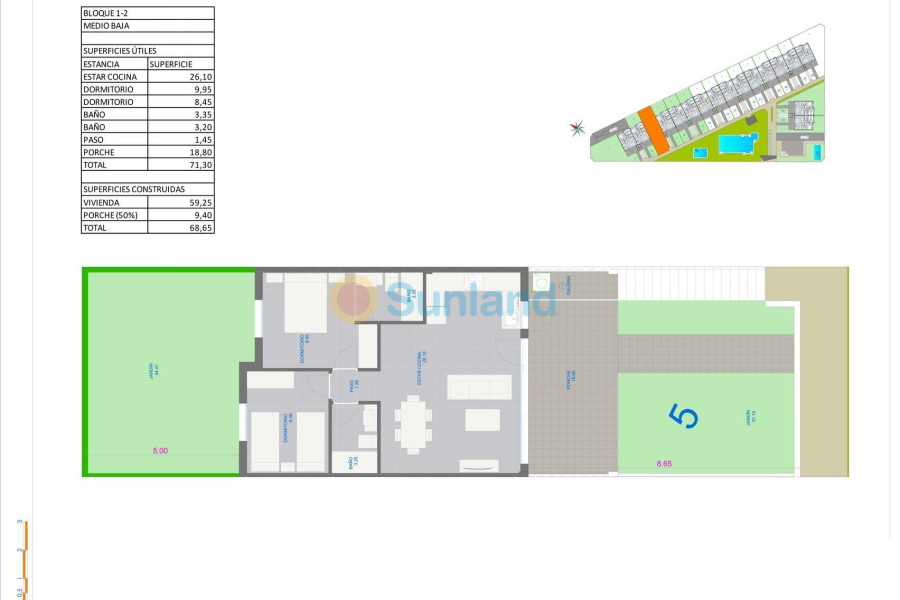 Ny bygg - Ground Floor Bungalow - Pilar de la Horadada - pueblo